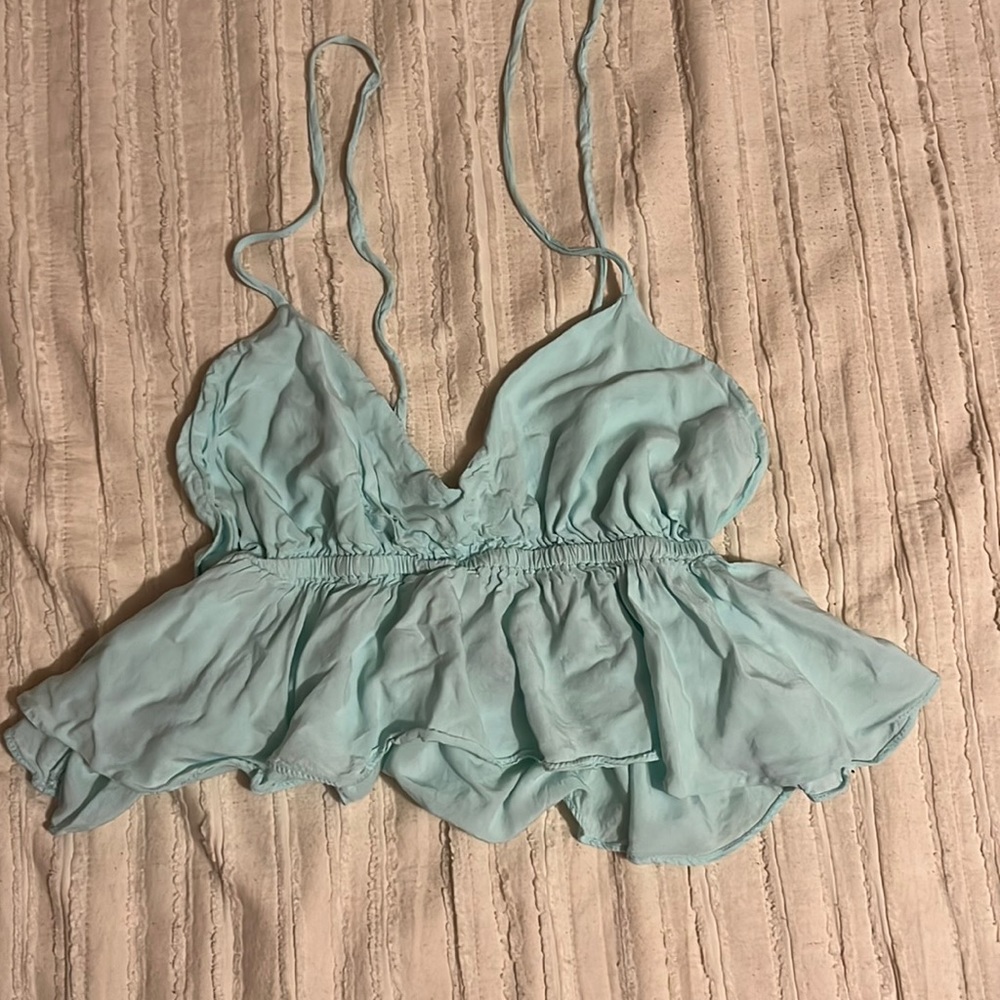 Shein tie halter  top